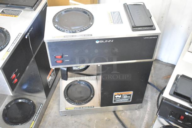 Bunn VPR countertop coffee machine, 2025 model, black and silver finish, with two warming plates, 120V, 1 phase, good condition.