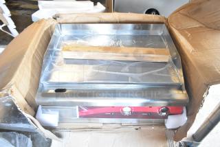 BRAND NEW SCRATCH AND DENT! Avantco 177EG24N 24" Electric Countertop Griddle. 208/240 Volts, 1 Phase.
