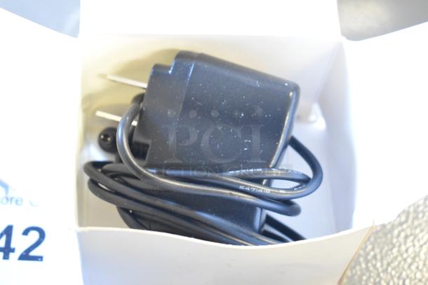 Avantco 177EG24N power adapter, coiled black cord in box, suitable for Torrey SR-50/100 bench scale.