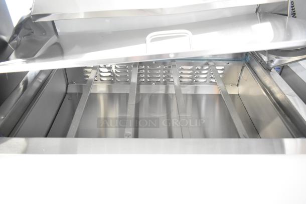 Brand new 2023 Avantco 178APT36MHC Mega Top Refrigerated Sandwich Prep Table, 2 doors, 115V, scratch and dent.