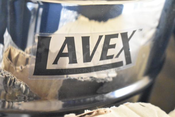 BRAND NEW Lavex 944BJ162216G 16 Gallon Stainless Steel Wet/Dry Vacuum, visible logo, scratch and dent condition, 100-120V.