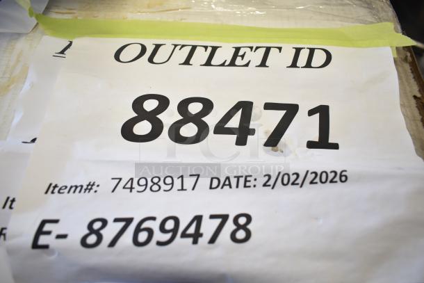 Label on Generac GP18000EFI Generator box with outlet ID 88471 and item number 7498917, dated 2/02/2026.