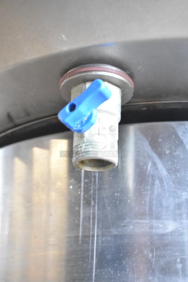 Inoksan Commercial Vertical Gyro Machine, stainless steel, 115V, 1 Phase. Visible valve and handle, moderate wear.