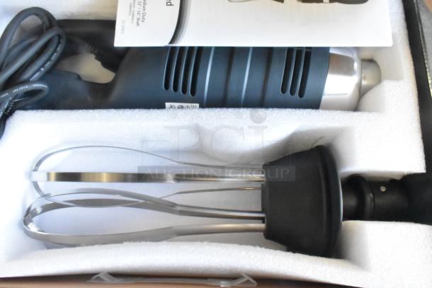BRAND NEW 2024 AvaMix 928IBHDW10 heavy-duty immersion blender with 10" whisk, 1 1/4 hp, 120V, tested and working.