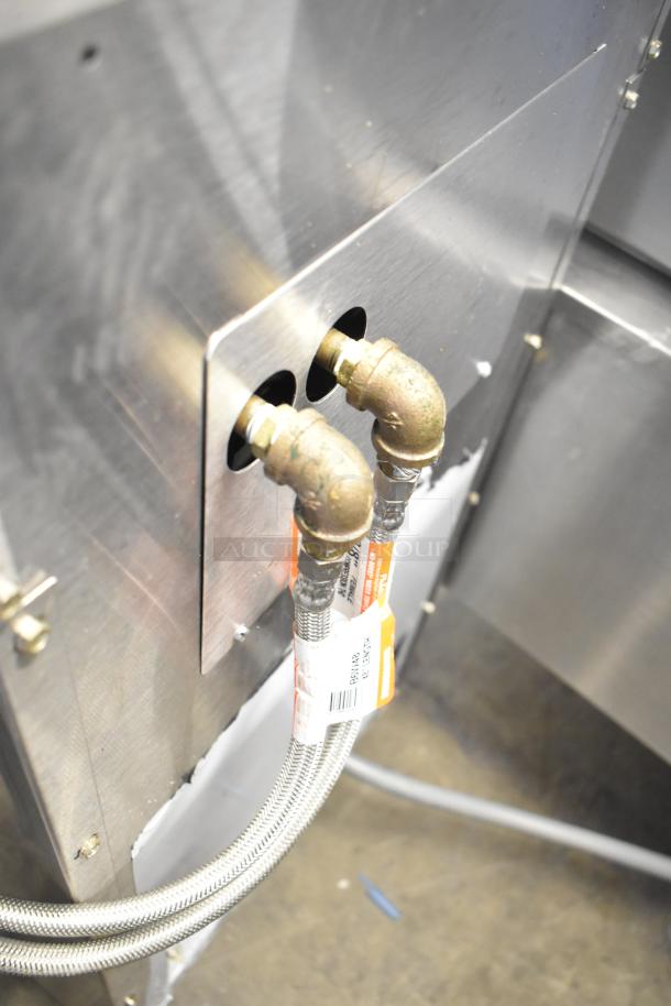 Frymaster 8CSC electric pasta cooker showing side connections. Stainless steel, 208V, 3-phase, new condition.