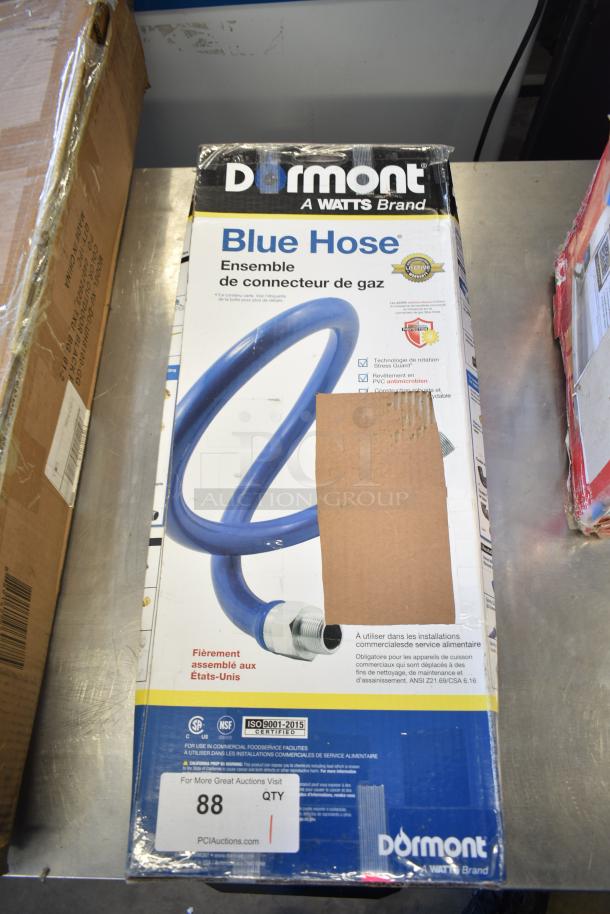 Brand new Dormont 1650KIT48 Deluxe SnapFast® 48" Gas Connector Kit, 1/2" diameter, with elbows and restraining cable.