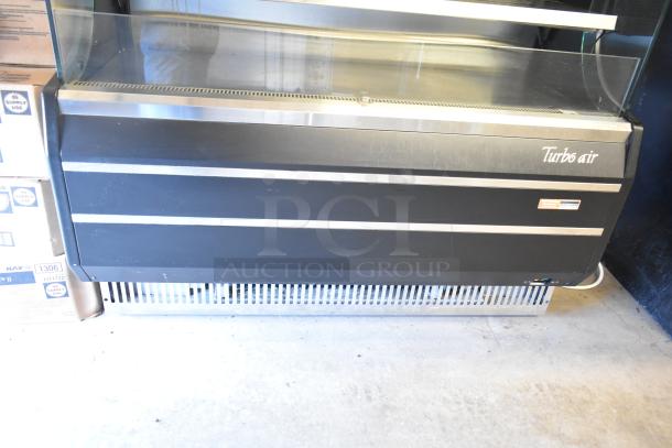 Turbo Air TOM-50B 51" black refrigerated air curtain merchandiser, 120 volts, 1 phase, in good condition.