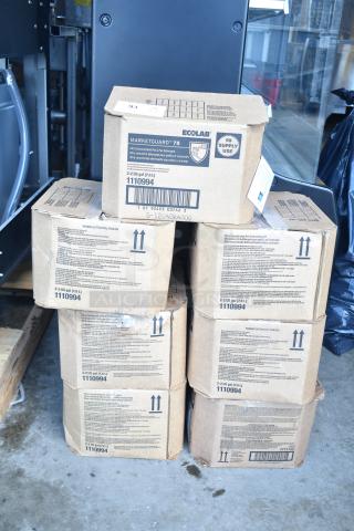 Boxes of Ecolab Marketguard 75 Ultra Concentrated Pot and Pan Detergent, 2-2 US gal (7.6 L), item 1110994.