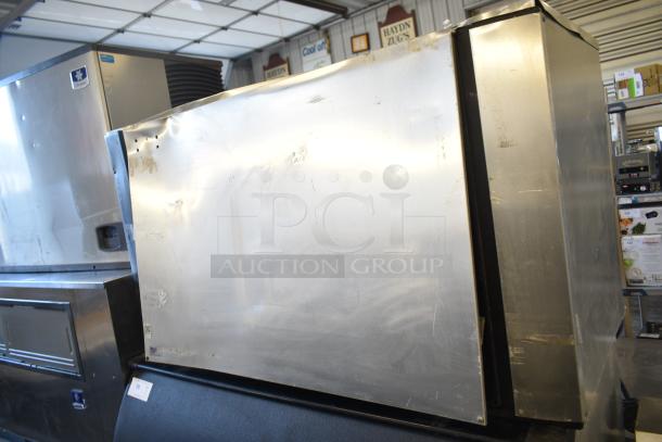 2023 Ice-O-Matic CIM1446HR6 ice machine head on B110PSB bin, commercial grade, 208-230V, 1 phase, stainless steel finish.