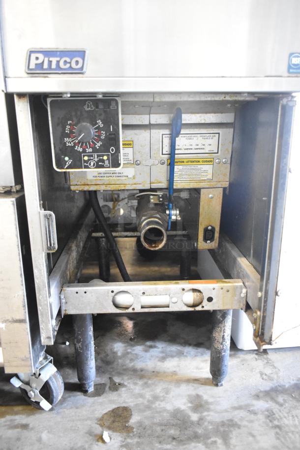 2018 Pitco Frialator SE14 commercial fryer, electric, 208V, 3-phase, visible controls, signs of wear, model SE14.