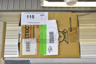 Cardinal Detecto PT-5-SR 5 lb. stainless steel portion control scale in box with visible scratch and dent label.