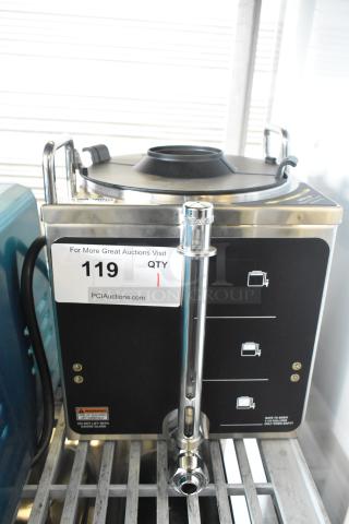 BRAND NEW Curtis GEM-3D 1.5 Gallon Satellite Coffee Server with Decaf Faucet, minor scratches, model GEM-3D.
