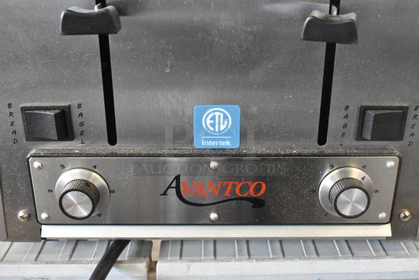 BRAND NEW Avantco 184THD27208 4-slice toaster, wide 1.5" slots, bread/bagel switch, 208V, ETL listed.