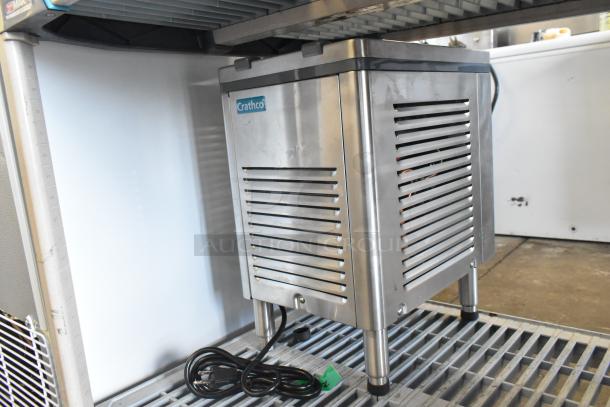 Crathco CS-1D/2E-16-290 commercial refrigerated drink dispenser base, stainless steel, brand new condition, no hoppers.