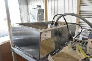 Brand new Alto-Shaam 100-HW/D643 drop-in hot food well, 4/3 size, 120V, minor scratches, label indicating scratch and dent condition.