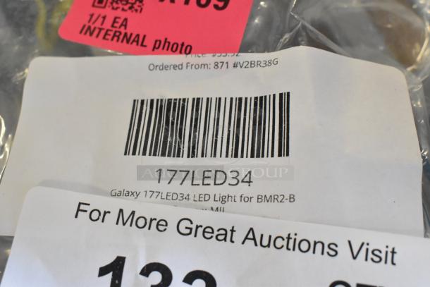 Galaxy 177LED34 LED Light packaging for BMR2-B, includes barcode and order details. Brand new condition.
