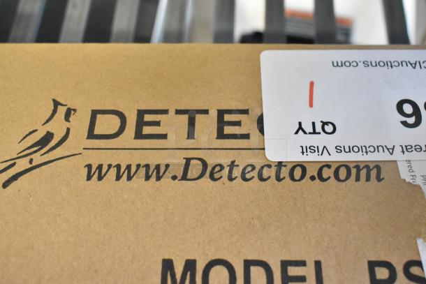 Cardinal Detecto PS4 4 lb. portion scale, new with scratches. Box shows Detecto branding and quantity label.