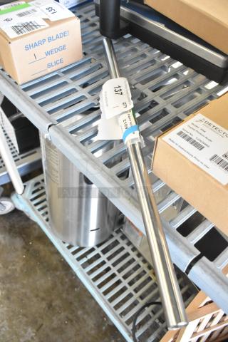 Brand new Blodgett 21097 door handle assembly, model HP21097. Scratch and dent condition, visible part number tag.