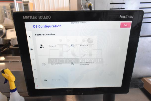 BRAND NEW Mettler Toledo FreshWay AM-6127C digital produce scale, tested and working, OS configuration screen visible.