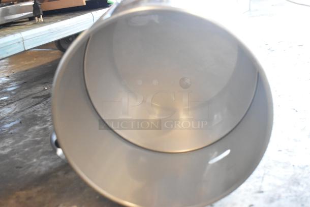 BRAND NEW 2024 Fetco TPD-30 Luxus 3 Gallon Coffee Dispenser, stainless steel, minor scratches and dents visible.