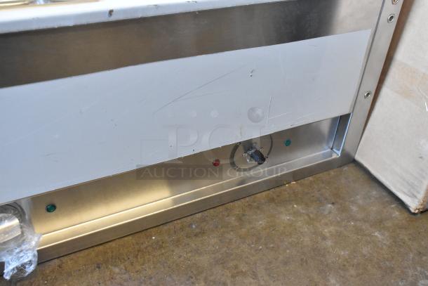 BRAND NEW, SCRATCH AND DENT, 2025 ServIt 423EST3WSPB Three Pan Sealed Well Electric Steam Table, 120V, 1 Phase.