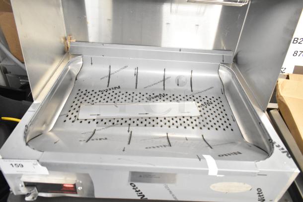 Brand new Hatco GRFHS-26 Glo-Ray 26" portable fry holding station; minor dents, 120V, 1 phase.
