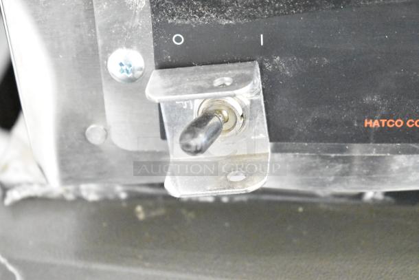 Hatco GRFHS-26 Glo-Ray 26" Fry Holding Station, 120V, toggle switch detail, brand new with minor scratches.