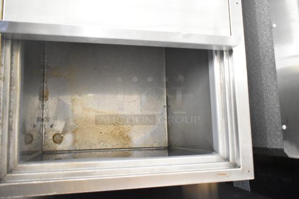 BRAND NEW 2021 H&K 52473-1 commercial French fry freezer, stainless steel, includes fry basket holder, on commercial casters.