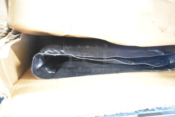 Powerblanket GCW40 gas cylinder heater cover, brand new in box, shown partially unpacked. Black, flexible material.