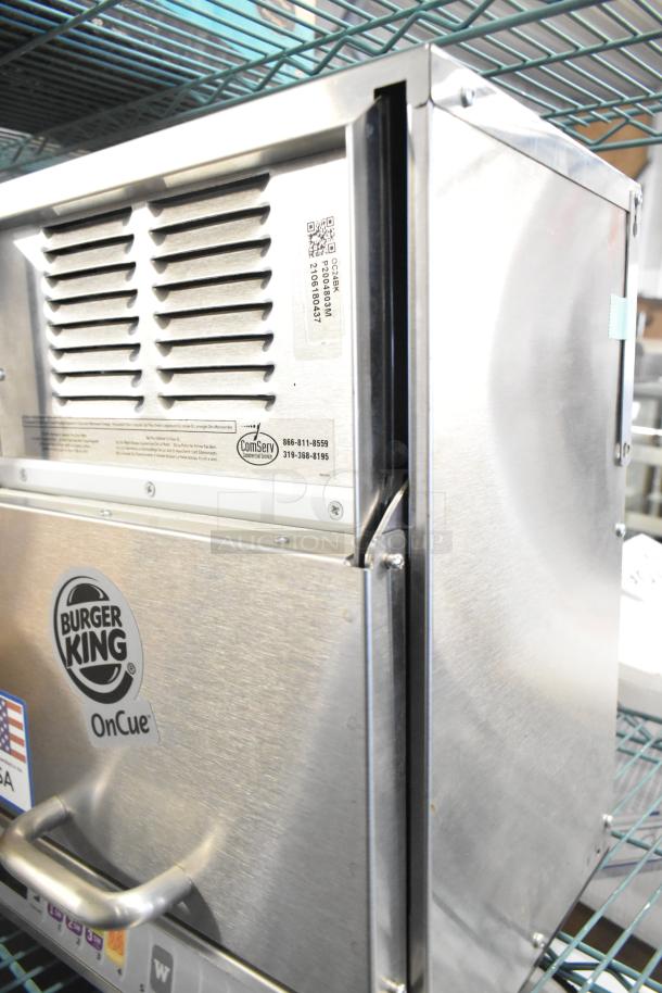 2021 Menumaster OC24BK heavy-duty commercial microwave, 208/240V, with Burger King branding, excellent condition.