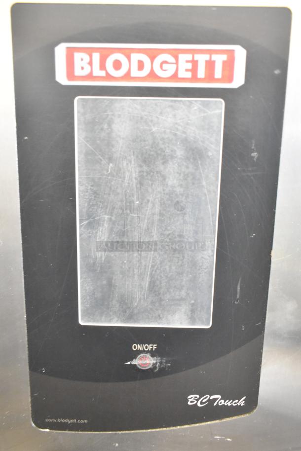 Blodgett 102/BCM2.10 natural gas combi convection oven control panel, features wear and Blodgett logo.