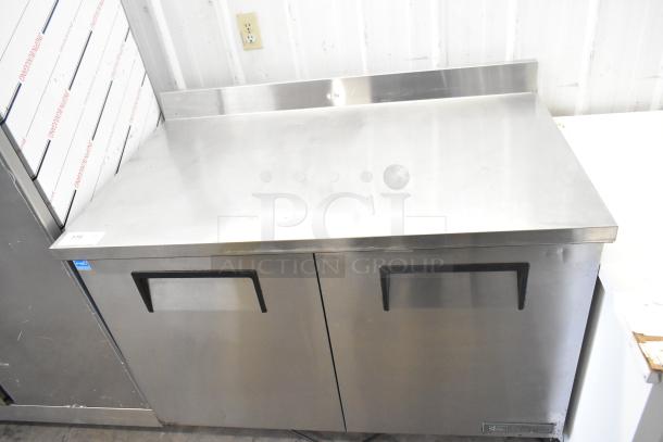 2017 True TWT-48F-HC commercial freezer. Stainless steel, two doors, commercial casters, 115V, 1 phase.