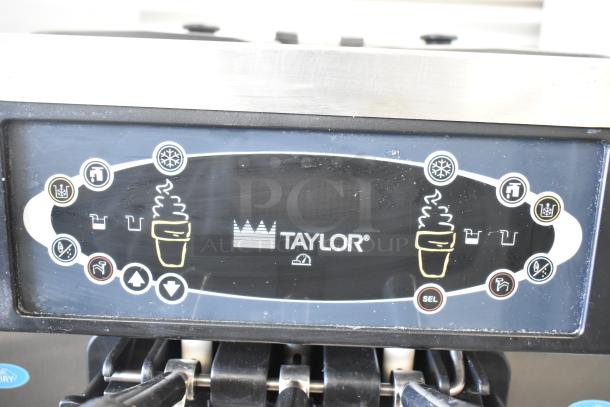 Taylor C712-33 soft serve ice cream machine control panel, features 2 flavors with twist option, in fair condition.
