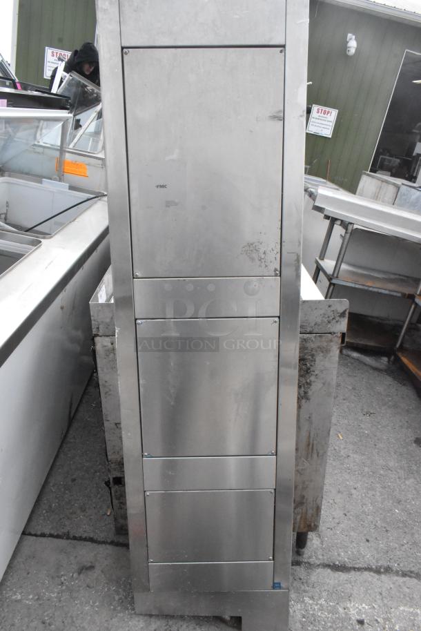 Stainless steel Hatco Warmer, industrial design, some surface wear, suitable for commercial use.