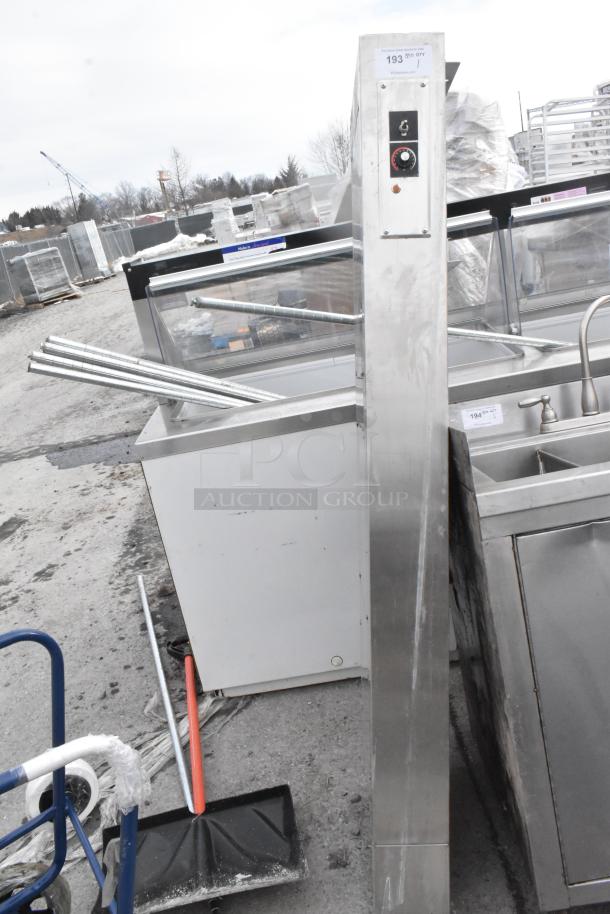 Hatco Warmer with stainless steel exterior, control panel, and visible wear. Ideal for keeping food warm.