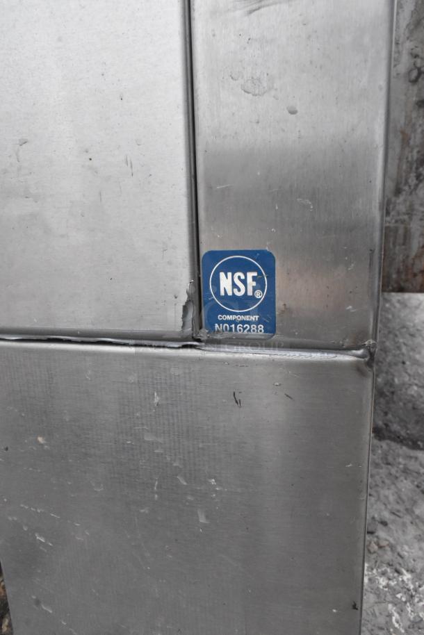 Hatco Warmer in stainless steel with visible NSF label, indicating certification. Some surface wear visible. Model No.16288 noted.