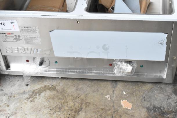 Brand new ServIt E-EST-2SW-CB two pan electric steam table, 2024 model, 120V, 1 Phase. Scratch and dent condition.
