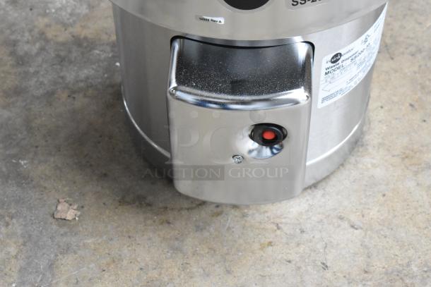 Brand new InSinkErator SS-200-35 commercial garbage disposer, model 2022, stainless steel, 208/230/460V, 3 phase.
