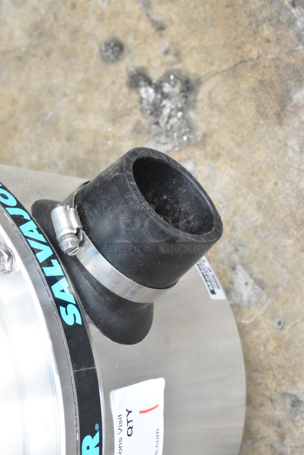 Salvajor 200 Garbage Disposer, 208/230/460V, 3 Phase, new, scratch and dent. Features branding and connection fitting.