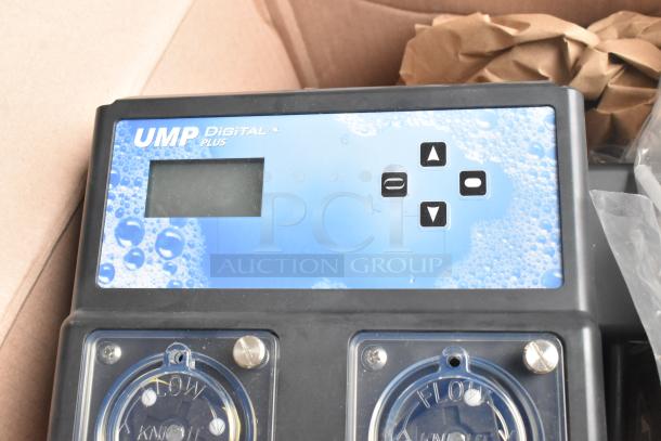 Brand new 2023 Knight UMP-300L Warewash Dispenser, digital display, 100-240V, 1 phase, scratch and dent condition.