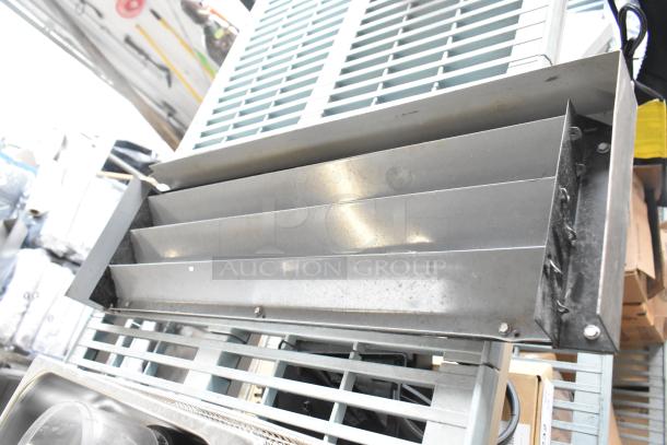 5-item lot includes True cooler kickplate, drop-in bin, wire basket, food processor without lid. Multiples of bid.