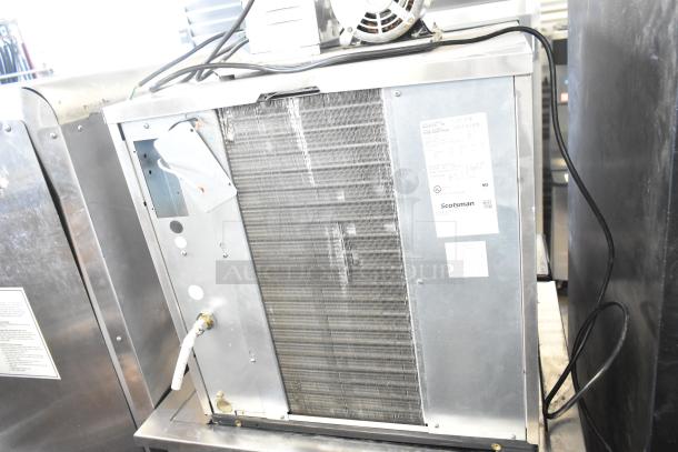 2022 Scotsman NH0622A-1B ice head on Lancer TP30 beverage dispenser. Stainless steel, touchscreen, 115V, commercial use.