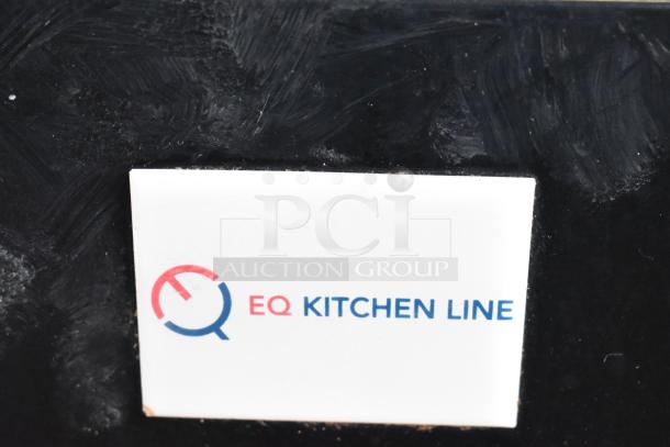 Avantco UBB-24-60G back bar cooler with EQ Kitchen Line label, 115V, 1 Phase, black exterior.