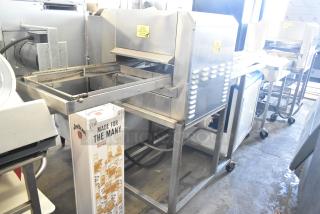 Belshaw Adamatic TG-50 Thermoglazing Station, stainless steel, floor style, on casters, 208V, 1 phase, excellent condition.