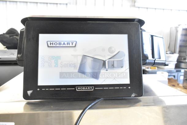 Hobart commercial metal countertop food portioning scale, tested and working, 120/208-240 volts, 1 phase, digital display.