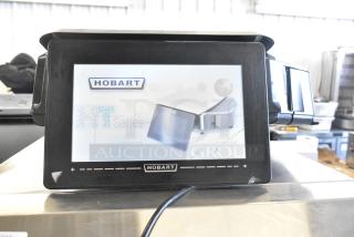 Hobart commercial metal countertop food portioning scale, tested and working, 120/208-240 volts, 1 phase, digital display.