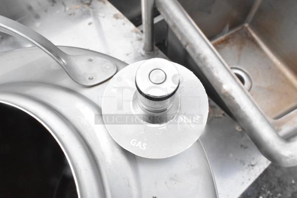 Two metal 3-gallon kegs in good condition, featuring secure gas inlets and durable handles.