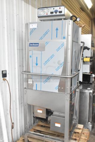 Brand new 2023 Jackson TempStar HH-E dishwasher, high hood, scratch and dent. Electric booster, 208/230V, 1 phase.