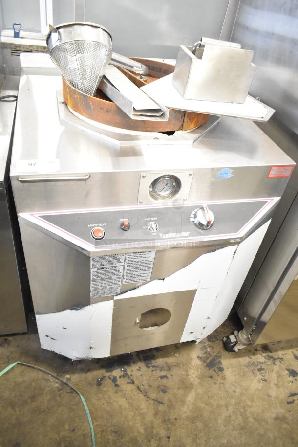 Toastmaster TCT-1627 R commercial tandoor oven, 85,500 BTU, natural gas, stainless steel, control panel visible, used condition.