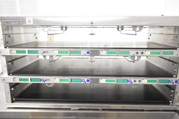 Brand new 2021 Prince Castle EHB24-2 commercial countertop holding bin, 208-240V, 1 phase, minor scratches, visible control panel.